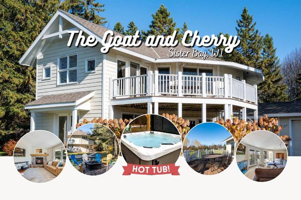 The Goat and Cherry - HOT TUB! 1 mile to Sister Bay, Fire Pit, Dogs Welcome!